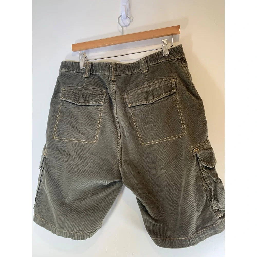 Territory Ahead Corduroy Cargo Shorts 35 Cotton Gorpcore Earthy Utility Mens